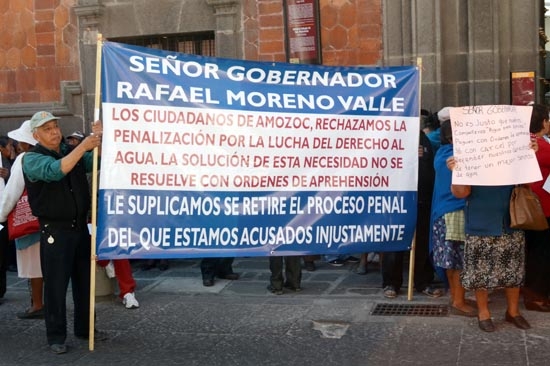Agua para Todos de Amozoc exige freno a órdenes de aprehensión en su contra
