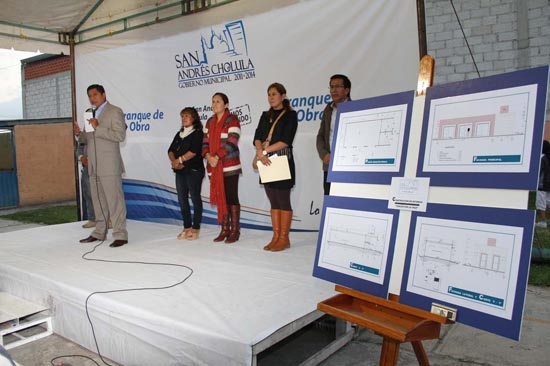 Alcalde de San Andrés Cholula inicia construcción de la Casa de la Familia