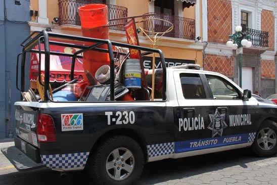 Gobernación y Tránsito Municipal realizaron operativo contra apartado de lugares