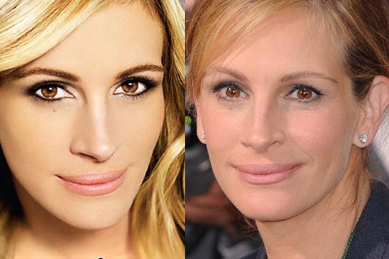 Julia Roberts, censurada en comerciales
