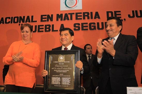 Diputados dan reconocimiento a Marín por logros en seguridad; PANAL se inconforma