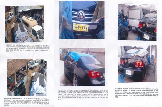 PGJ desmantela en Huejotzingo bodega de autos robados; un detenido