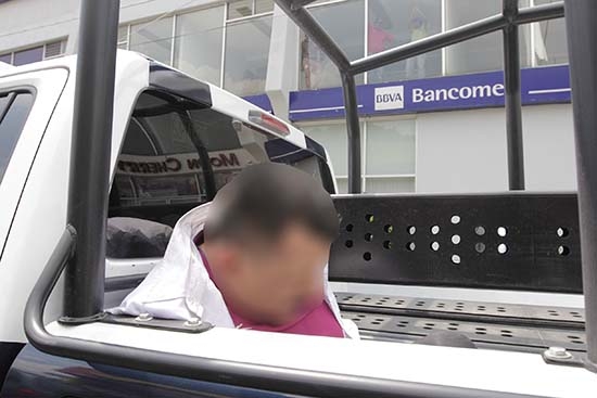 Consignan por robo a cajero de la bóveda de Bancomer Tecamachalco