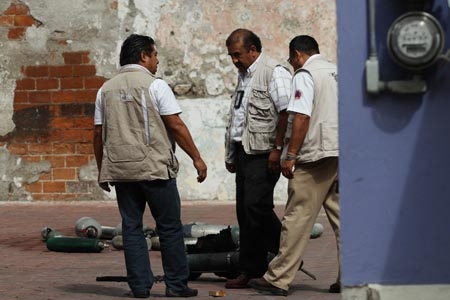 Alarma en el Centro Histórico por la explosión de tanques de oxígeno