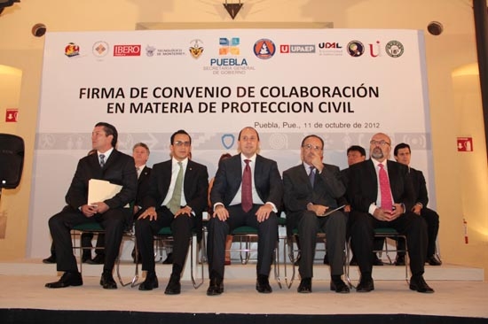 SGG signó convenio de colaboración con universidades en materia de Protección Civil