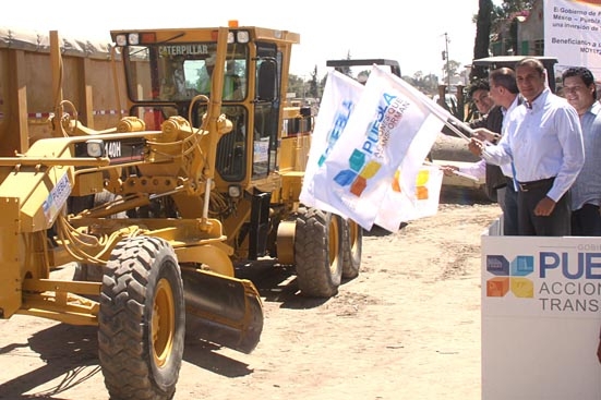 Moreno Valle arranca modernización de la vía Huejotzingo-Texmelucan