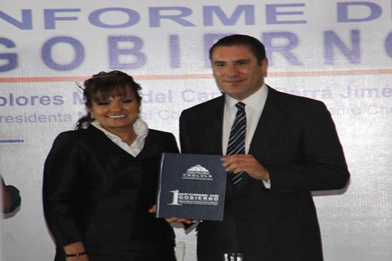 San Pedro Cholula será Pueblo Mágico, promete RMV en informe de Dolores Parra