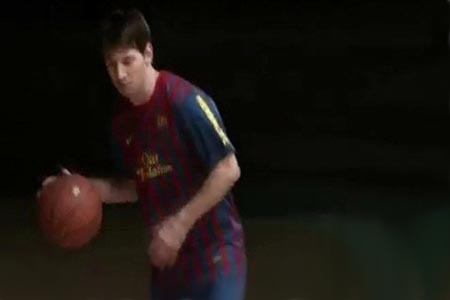 Lionel Messi, crack del baloncesto