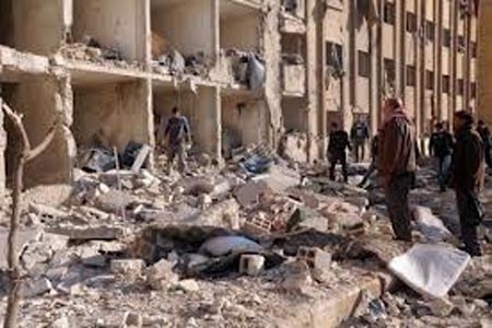 82 muertos, saldo de atentado en universidad de Siria