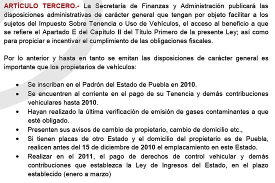 Finanzas disfraza con nuevo impuesto la exención de tenencia vehicular