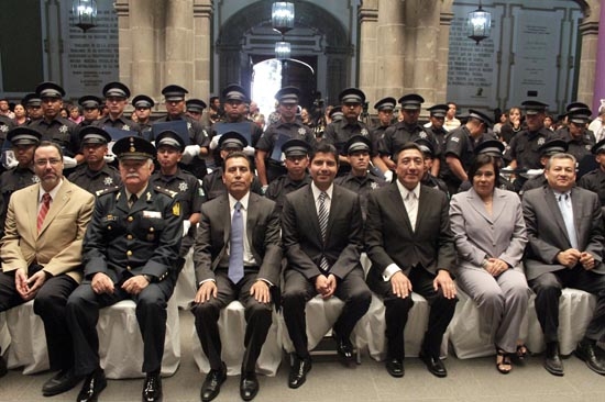 Edil de Puebla encabeza graduación de cuarta generación de la Academia de Policía