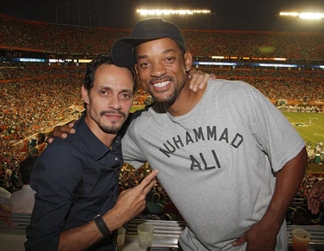 Marc Anthony y Will Smith, sin problemas
