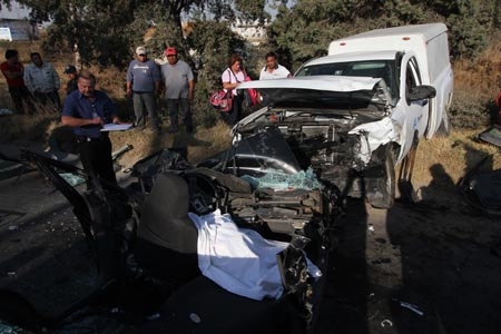 Taxista murió en accidente en la carretera federal a Tlaxcala