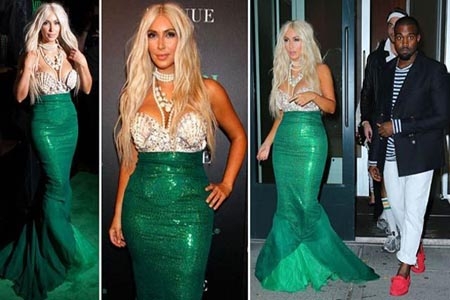 Kim Kardashian presume cola de sirena