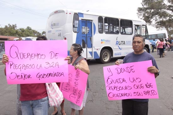 Protestas contra metrobús; vuelve a circular una ruta tradicional