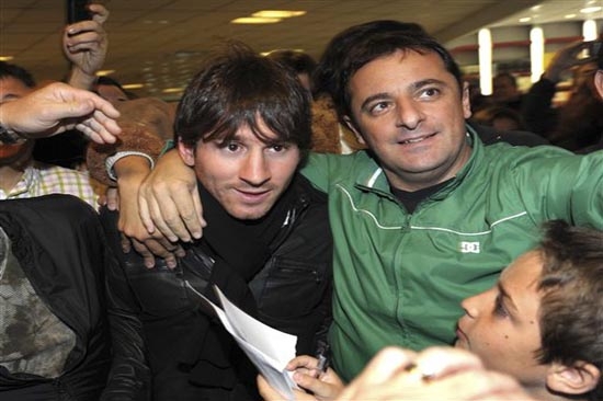 Lionel Messi, golpeado en Argentina