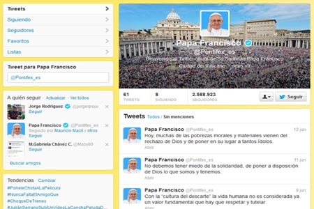 Papa Francisco perdonará pecados por Twitter