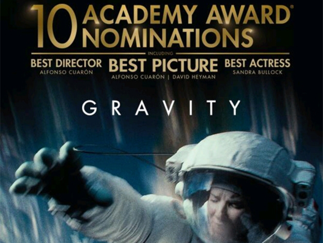 Gravity alcanza diez nominaciones al Oscar