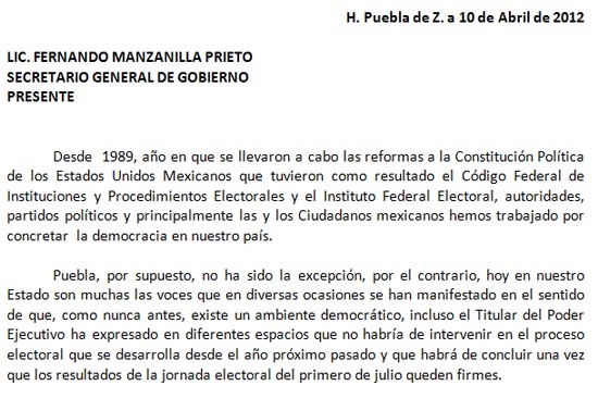 Fernández exige a Manzanilla eviten uso de recintos oficiales para candidatos