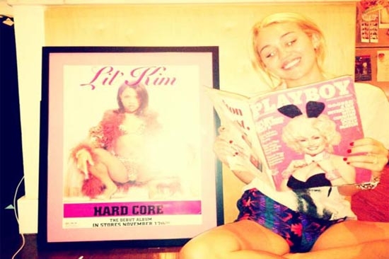 ¿Miley Cyrus pretende convertirse en conejita Playboy?