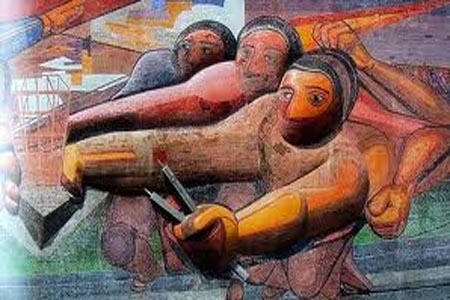 Vándalos de la UNAM dañan mural de Siqueiros