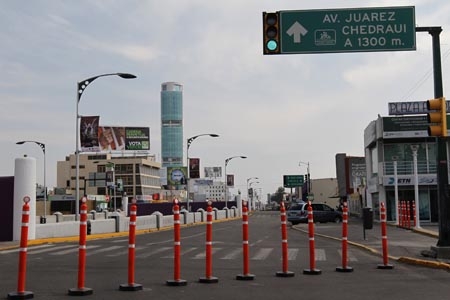 Obras del Metrobús generan cierre de circulación vial en el Bulevar Atlixco