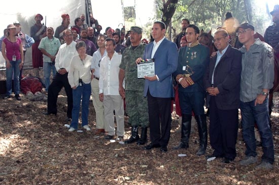 RMV dio claquetazo a la filmación de la película 5 de mayo, La Batalla
