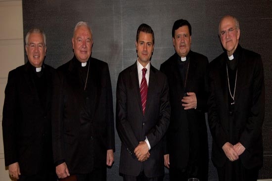 Peña Nieto se reúne en Roma con cardenales de México