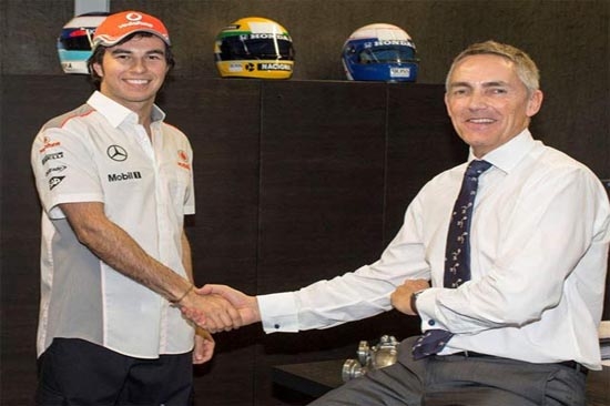 Checo Pérez, su primer día en Mc Laren