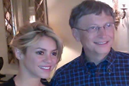 Shakira se reúne con Bill Gates