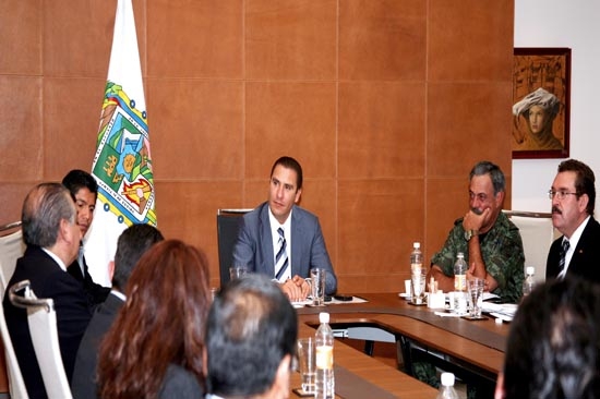 Moreno Valle sostuvo reunión con el Consejo Estatal de Seguridad