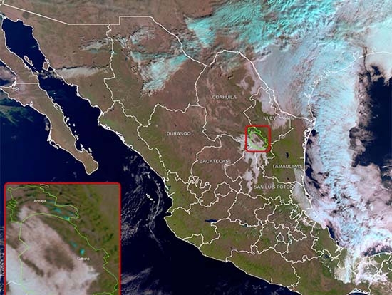 México padece efectos del frente frío número 26