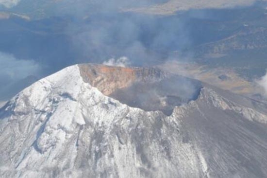 Cenapred revela domo de lava en el Popocatépetl