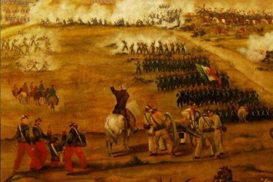 Óleo de la Batalla del 5 de Mayo fue restaurado por el INAH