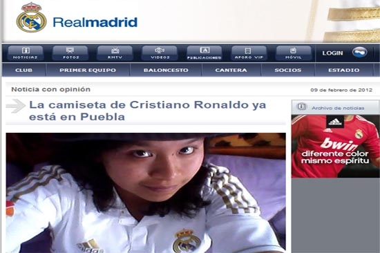 Poblana gana playera de Cristiano Ronaldo a través de Facebook