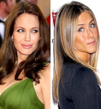 Angelina Jolie se cartea con Jennifer Aniston