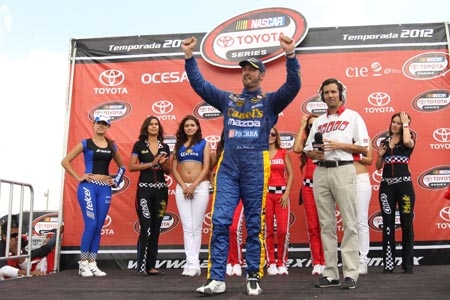 Jorge Goeters, ganador de la Nascar Toyota Series quinta etapa en Puebla