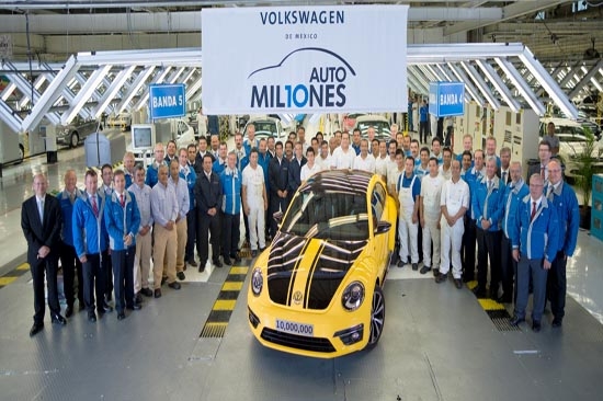 Volkswagen celebra la producción de 10 millones de automóviles  en México