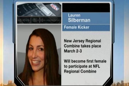 Lauren Silberman, primera mujer que jugaría en la NFL