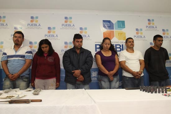 Policía Estatal capturó a banda con 25 kilos de marihuana en Amozoc