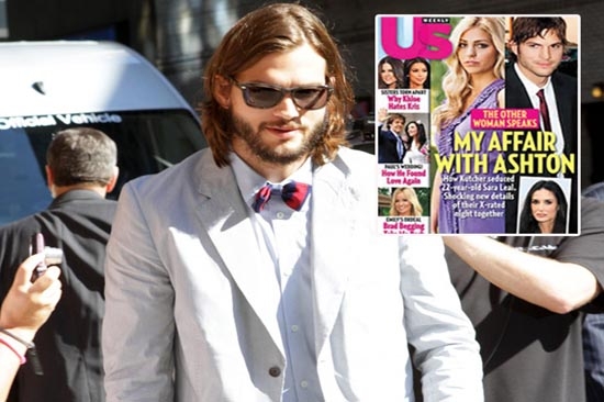 Aston Kutcher, amante revela sus amoríos