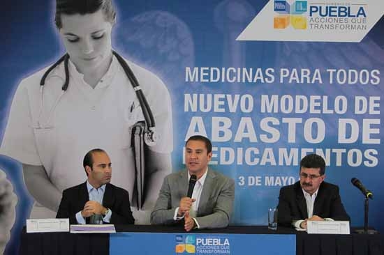 Moreno Valle anuncia nuevo Modelo Integral de Abasto de Medicamentos