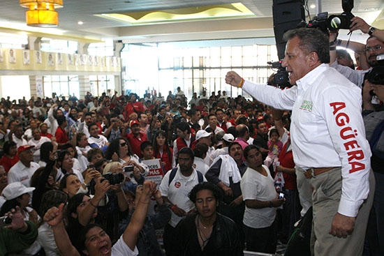 Agüera afirma que sí confía en los líderes del PRI y sus estructuras