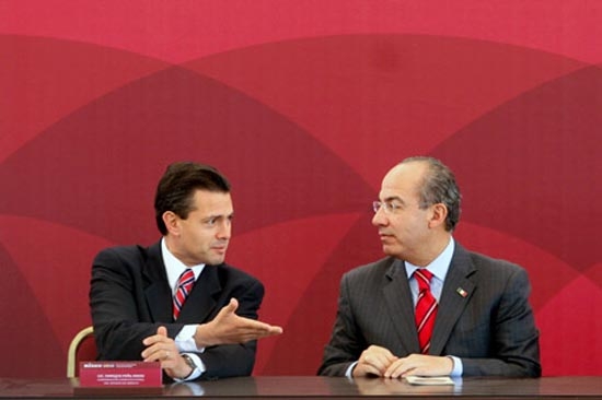Felipe Calderón y Peña Nieto adelantarán traspaso de poderes