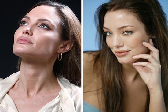 Angelina Jolie tiene una doble