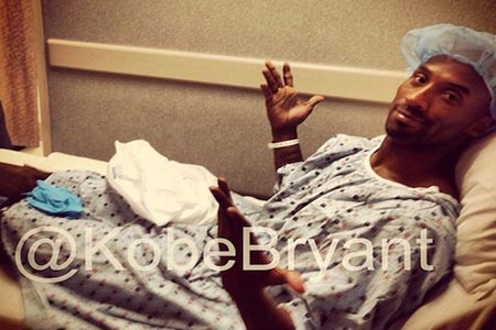 Kobe Bryant será baja para Lakers por nueve meses