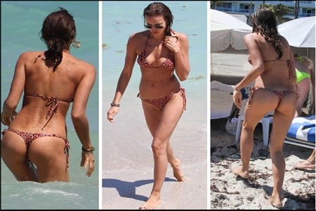 Novia de Cristiano Ronaldo luce diminuto bikini