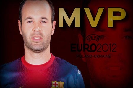 Andrés Iniesta, el mejor futbolista de Europa