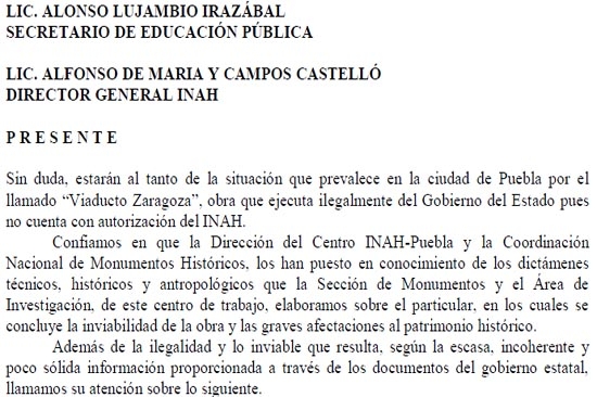 Gobierno de Puebla viola ley federal de Monumentos: investigadores del INAH