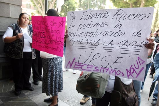 Vecinos de Galaxia La Calera piden servicios al ayuntamiento